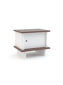 ML Night Stand White/Walnut